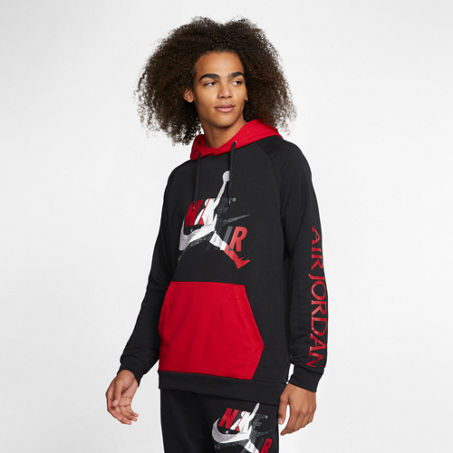 Nike Jordan Men's Mashup Jumpman Classics Lightweight Fleece Hoodie In ...