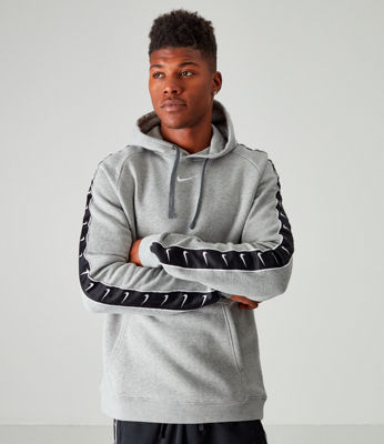 swoosh tape hoodie