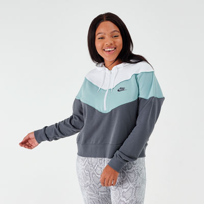 nike heritage half zip jacket women's