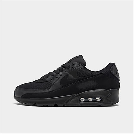 Shop Nike Men's Air Max 90 Casual Shoes In Black/black/white/black