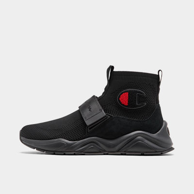 champion men's rally black shoes