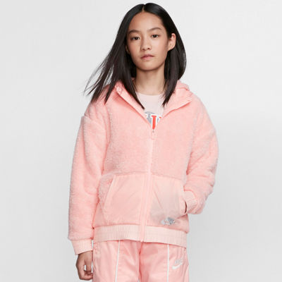 girls pink nike jacket