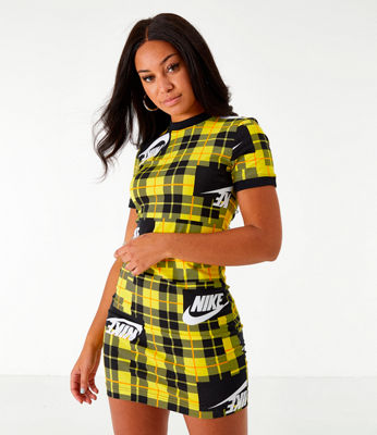 Nike Women's Sportswear Plaid Dress In 