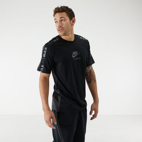 nivel extraño Empleado Nike Men's Sportswear Air Max Tape T-shirt In Black | ModeSens