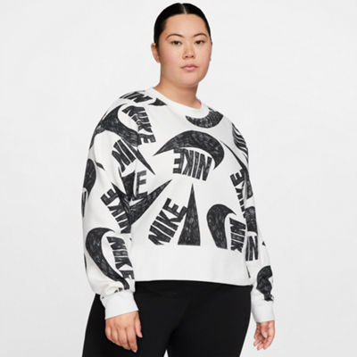 plus size white sweatshirt