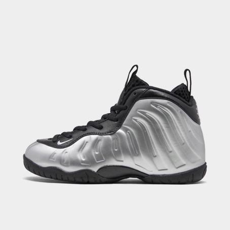 Nike Little Posite One Little Kids' Shoe In Grey/black