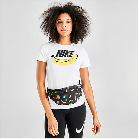 Nike Sportswear Heritage Fruit Print Hip Pack In Black