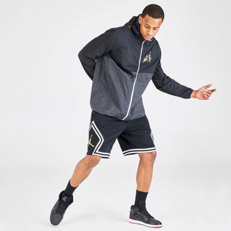 Nike Jordan Jumpman Diamond Fleece Shorts In Black