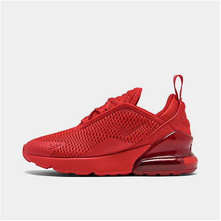 Nike Little Kids' Air Max 270 Casual Shoes In University Red/university Red/black
