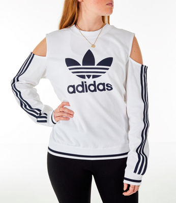 adidas cold shoulder sweatshirt