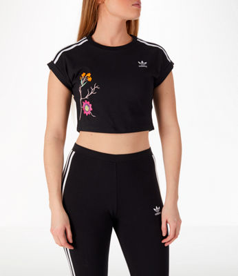 womens adidas crop t shirt