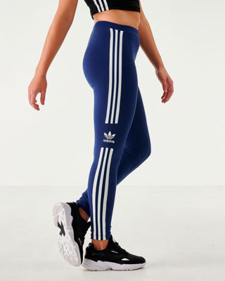 women's adidas originals trefoil leggings blue