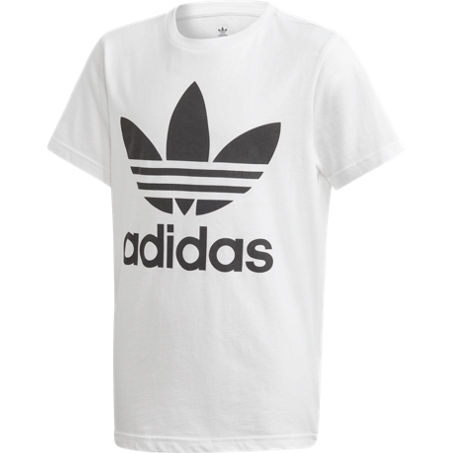 Adidas Originals Kids T-shirt Trefoil Tee For For Boys And For Girls In White/black