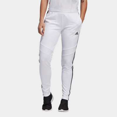 white adidas training pants