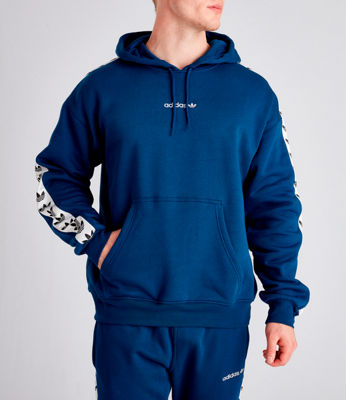 men's adidas originals trefoil tape pullover hoodie