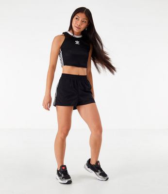 Women's adidas Originals Tape Athletic Shorts| Finish Line