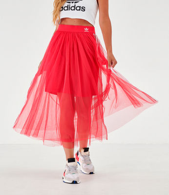 pink adidas tulle skirt
