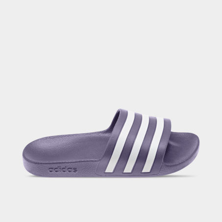 Adidas Originals Adidas Women S Originals Adilette Aqua Slide Sandals In Purple Modesens
