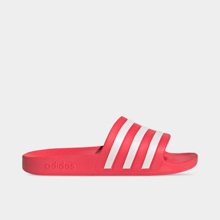 Adidas Originals Adidas Women's Originals Adilette Aqua Slide Sandals From Finish Line In Red