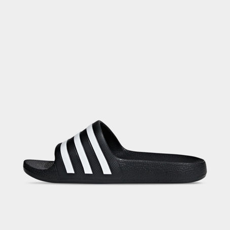 Adidas Originals Black Adilette Slides In Core Black/cloud White