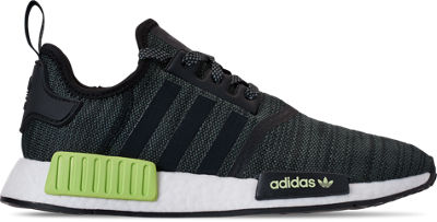 Right view of Men's adidas NMD Runner R1 Casual Shoes in Core Black/Night Cargo/Grey