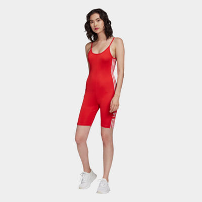 red adidas suit