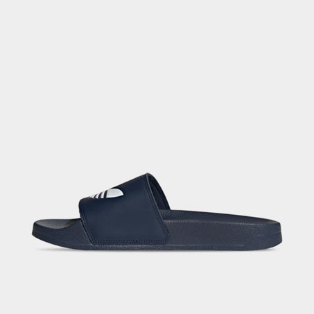 Adidas Originals Adilette Lite Slide Sandals In Navy/white/navy