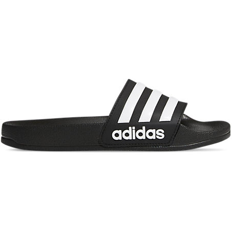 Shop Adidas Originals Adidas Little Kids' Adilette Shower Slide Sandals In Core Black/footwear White