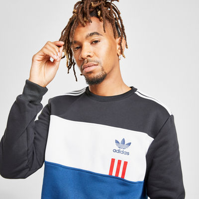 Adidas Originals Adidas Men's Originals Id96 Crewneck Sweatshirt In Black |  ModeSens