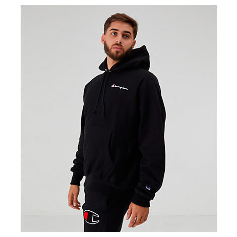 CHAMPION CHAMPION MEN'S REVERSE WEAVE EMBROIDERED LOGO HOODIE,5587792