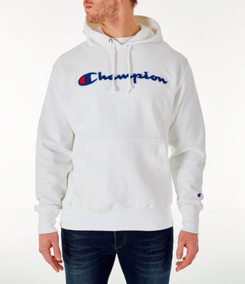 Men S Champion Reverse Weave Chenille Logo Hoodie Finish Line