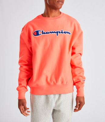 orange crew neck champion