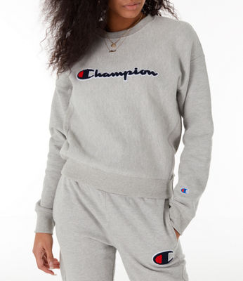 champion women's reverse weave crew sweatshirt