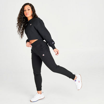 women's champion reverse weave small logo jogger sweatpants