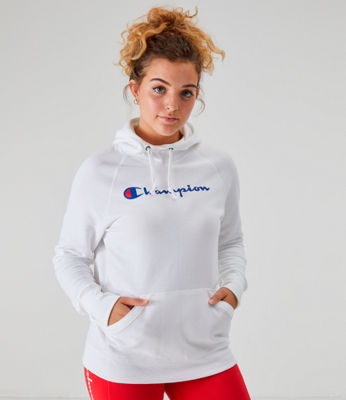 champion women's fleece pullover hoodie