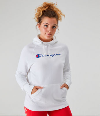 champion women's powerblend pullover hoodie