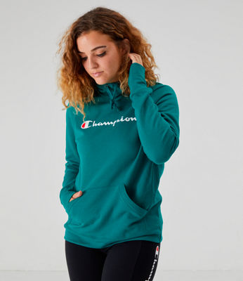 green women's champion hoodie