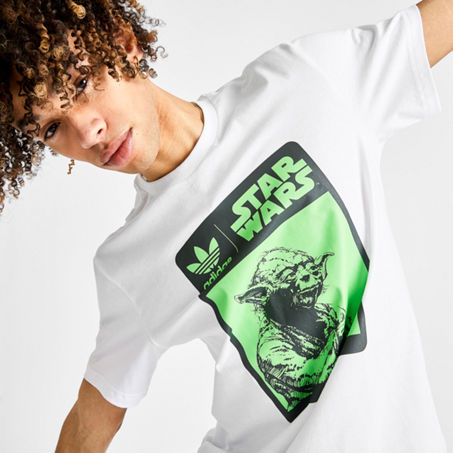 beroerte Uitgaven Trouw Adidas Originals Adidas Men's X Star Wars Yoda T-shirt In White | ModeSens