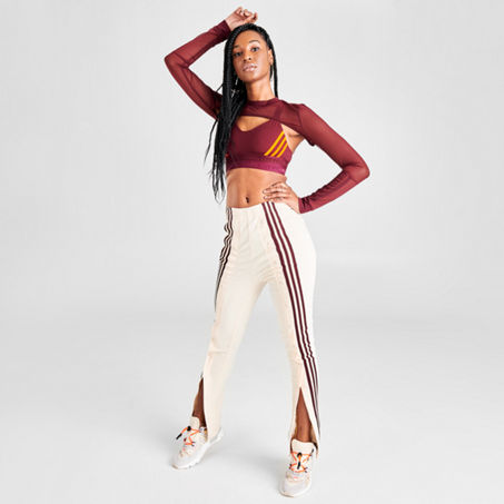 snap track pants womens