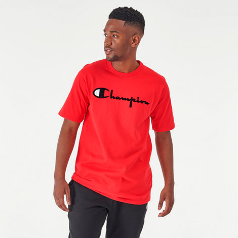 Champion Men's Flocked T-shirt In Red