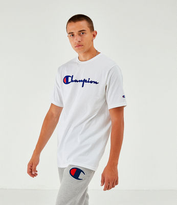 white champion t shirt mens