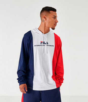fila red white blue hoodie
