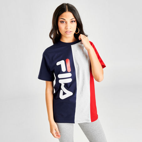 Fila T Shirt Mit Logo In Multicolour Modesens