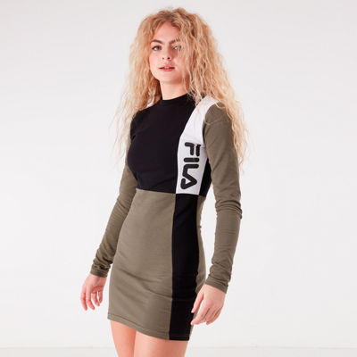 long sleeve fila dress