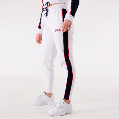 fila white track pants