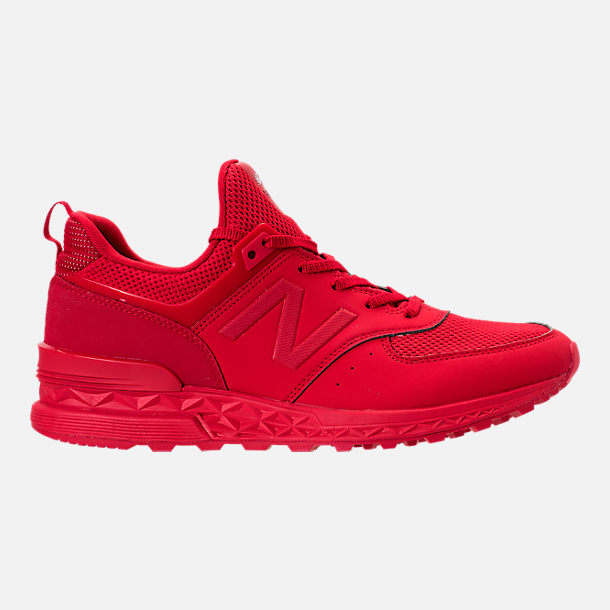 new balance men's 574 synthetic shoes red new balance men's 574 synthetic shoes red
