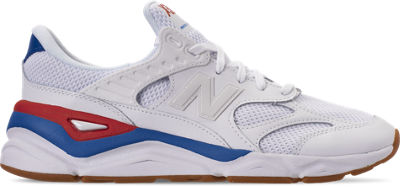 Right view of Men';;s New Balance X-90 V2 Casual Shoes in White/Red/Blue