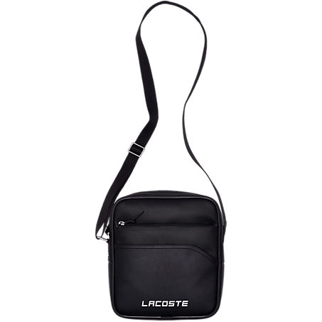 Lacoste Sport Ultimum Lettering Zip Crossover Bag In Black