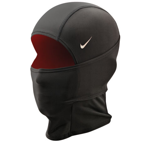 Shop Nike Pro Hyperwarm Balaclava Hood In Black/white