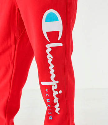 red champion jogging pants